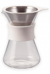 Hario V60 Glas-Dripper, Edelstahlfilter 400ml