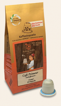 Café Primeur entkoffeiniert, 10 Kapseln, Lungo (für das Nespresso-System)