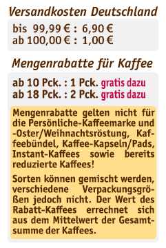Versandkosten und Rabatte