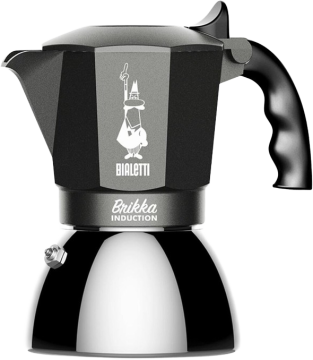 Bialetti Brikka Induction 4 Tassen, grau