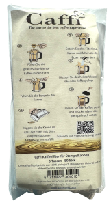 Caffi - Kaffeefilter für Stempelkannen, 3 Tassen, 50 Stk.